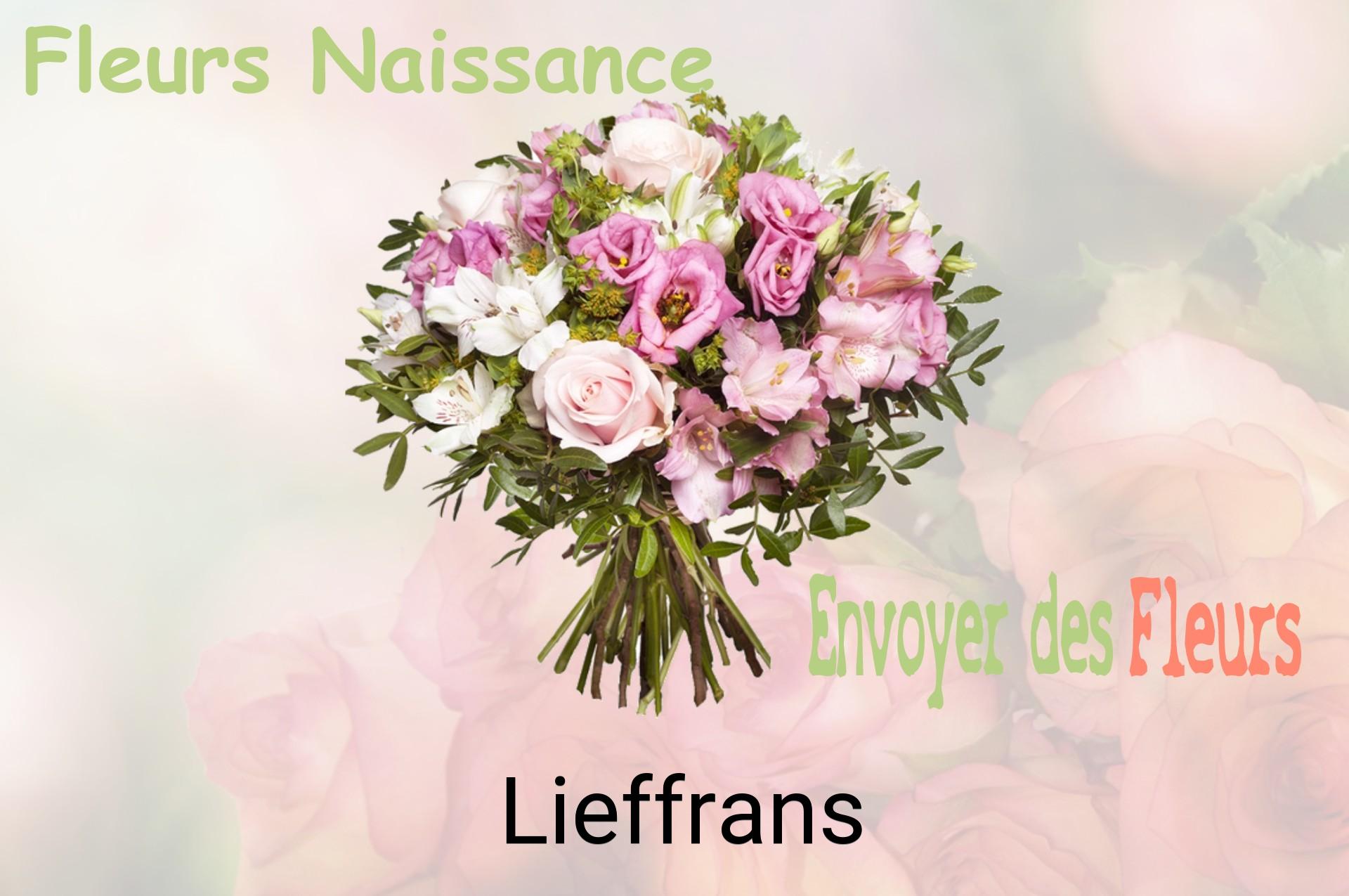 Bouquet de fleurs de naissance livré à Lieffrans
